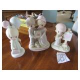 3- PRECIOUS MOMENT FIGURINES