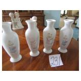 4- PRECIOUS MOMENTS BUD VASES