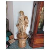 EARLY CHALKWARE LADY FIGURINE ,MARWAL INDUSTRIES