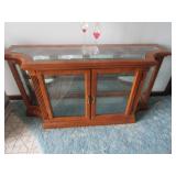 2 TIER BOW SIDE SHOW CASE CABINET56' X 16' X29'