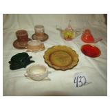 2 ART GLASS PAPER WEIGHTS; SLAG GLASS ; MORE