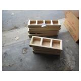 8- WOOD DIVIDER BOXES