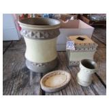 4 PIECES BATHROOM DECOR