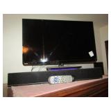 32' TOSHIBA TV W/ REMOTE, VIZIO SOUND BAR