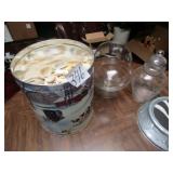 SEA SHELLS GLASS JARS