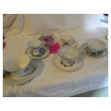 6- COLLECTOR CUPS & SAUCERS