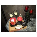 9 CANDLE HOLDERS