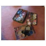 3- FLATS FULL OF CANDLE HOLDERS
