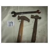 FORD WRENCH W/ GAS TANK MEASURE; SHOE COBBLER
