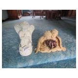 2 ANGEL FIGURINES