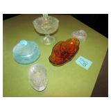 5 CANDY DISHES ; JEWELRY DISHES; MORE