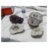 CUT & POLISH THUNDER EGG; PURPLE FLUORITE