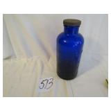COBALT BLUE EMERSON DRY CO BOTTLE