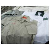 4 JD ADVERTISING JACKETS; 3 JD SHIRTS SIZE LARGE