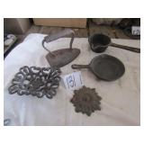 SAD IRON ; MINI SKILLET ; CI SOAP DISH ; MORE