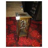 CARVED WOOD PLANT STAND