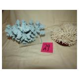 6 X 8'  BLUE CORAL ; 4 X 6' WHITE CORAL DECOR
