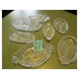 7- RELISH TRAY DISHES