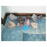 9 PIECES PURPLE FLUORITES & MORE