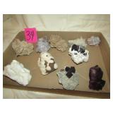 10 PIECES CORAL , MINERAL ,DECOR ROCKS
