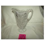 HOFBAUER BYRDES CLEAR ETCHED GLASS PITCHER W/
