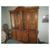 MID CENTURY STANLEY FURNITURE CHINA HUTCH W/ 4