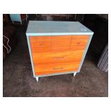 3 DRAWER VINTAGE BLUE PAINTED CEST 26 X16 X31'T