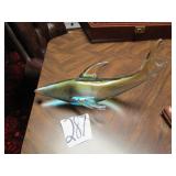 8' GLASS WHALE PAPER WEIGHT
