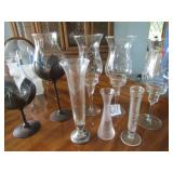 CRYSTAL STEMWAE CANDLE HOLDER ; MORE