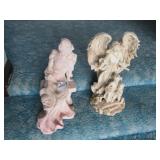 2- 16' ANGEL& LADY FIGURINES