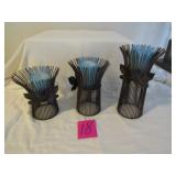 TWISTED WIRE CANDLE HOLDERS -3