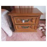 2- MID CENTURY THOMASVILLE 2 DRAWER NIGHT STANDS