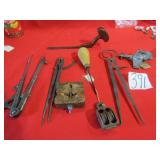CALIPERS ; VINTAGE TOOLS ;MINI PULLEY; MORE