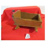 PRIMITIVE SQUARE NAIL 12' DOLL CRADLE