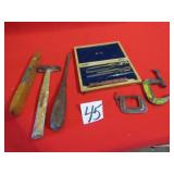 MECHINIST SET ; LEVEL ; TACK HAMMER ; MORE