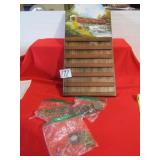 WOODEN WALL HANGING CALENDAR W/ ALL PIECES