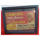 AUNT JEMIMA PANCAKES FRAMED ADVERTISING