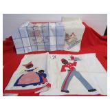 HAND SEWN & EMBROIDERY DISH TOWELS