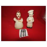 EARLY 5' SALT / PEPPER SHAKERS