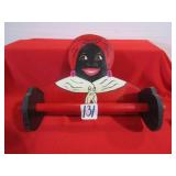 WOODEN AUNT JEMIMA PAPER TOWEL HOLDER