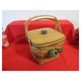 1993 LONGABERGER CRANBERRY BASKET W/ LID