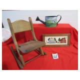 DOLL FOLDING ROCKING CHAIR ; DECOR