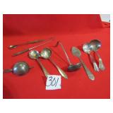 9 VINTAGE SERVING UNTENCILS