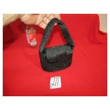 61/2' FANCY LADIES BEADED PURSE IN BLACK