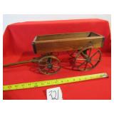 BUCK BOARD WOODEN WHEEL WAGON MODEL 12' LONG