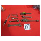 6- MINI WRENCHES - BLUE POINT ,ARMSTRONG, DUNLAP;
