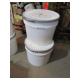 2 PLASTIC STORAGE CONTAINERS 18' X22'