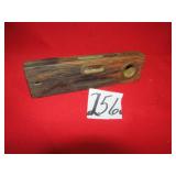 8' SALESMAN SAMPLE WOOD & BRASS LEVEL -HOPPE