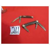 XASE XX DOUBLE BLADE POCKET KNIFE ; ULSTER TRIPLE