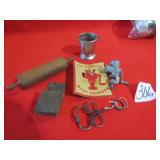 LITTLE MISS MUFFET MEAT GRINDER; MINI WOOD ROLLIN